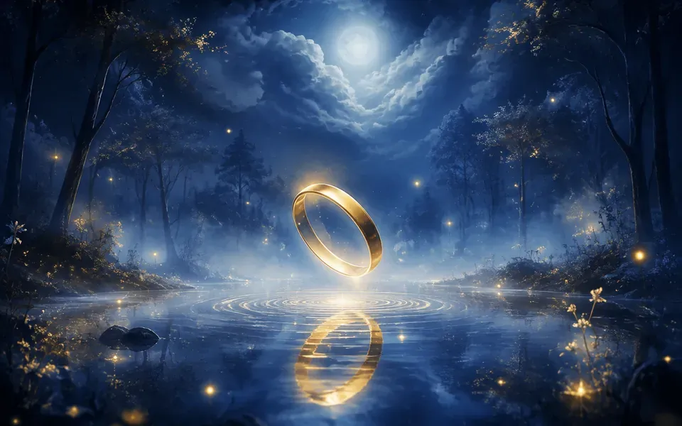 Illustration onirique : Rêver de bague