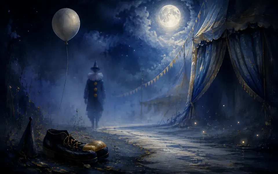 Illustration onirique : Rêver de clown