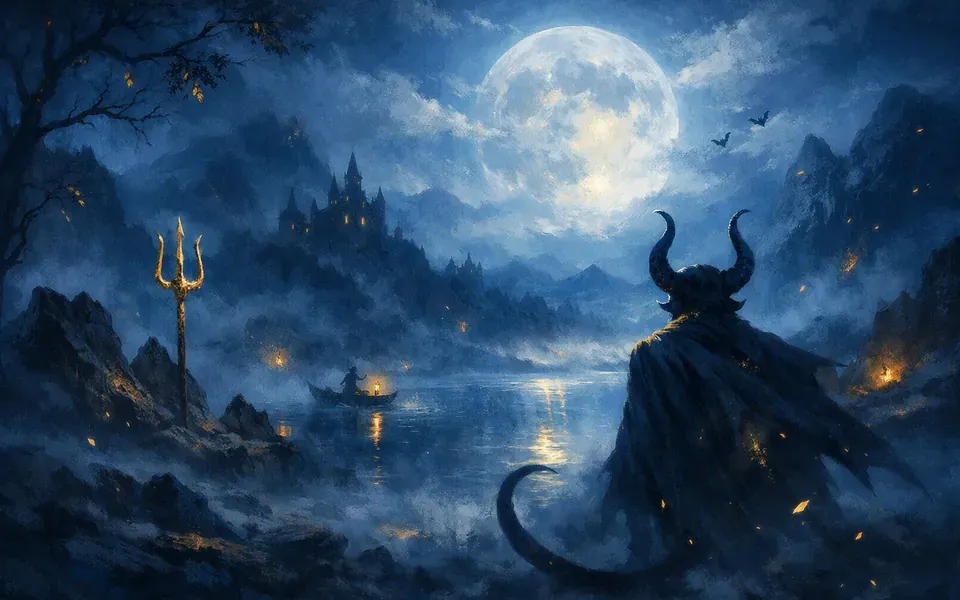 Illustration onirique : Rêver du diable