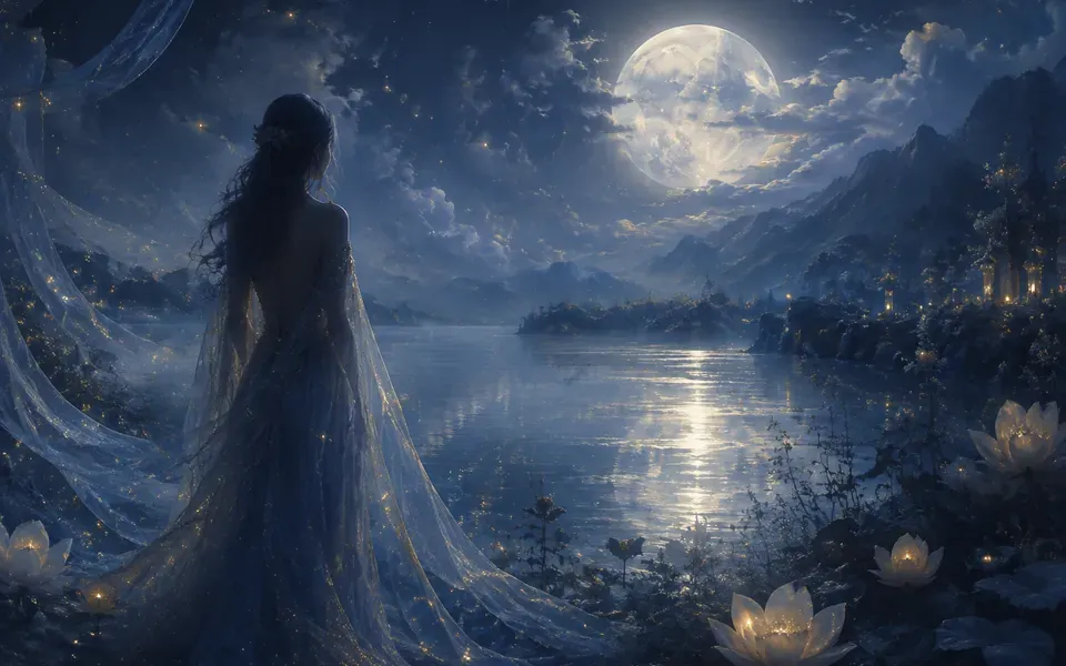 Illustration onirique : Rêver de femme
