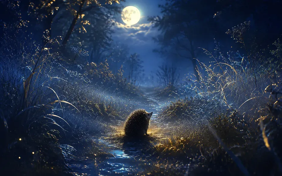 Illustration onirique : Rêver de hérisson