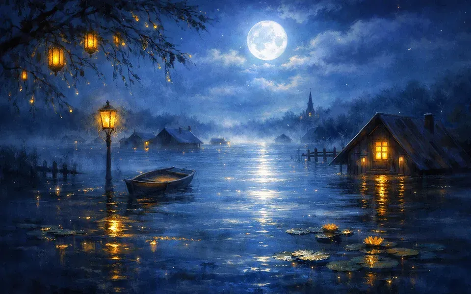 Illustration onirique : Rêver d'inondation