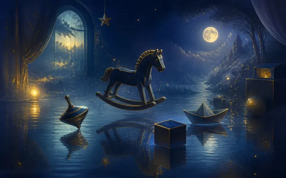Illustration onirique : Rêver de jouet
