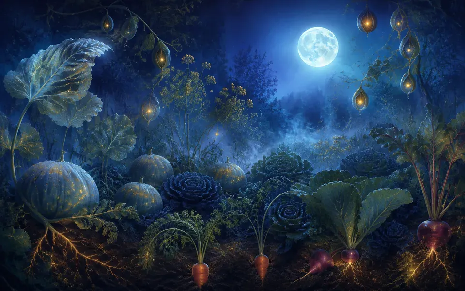 Illustration onirique : Rêver de légume
