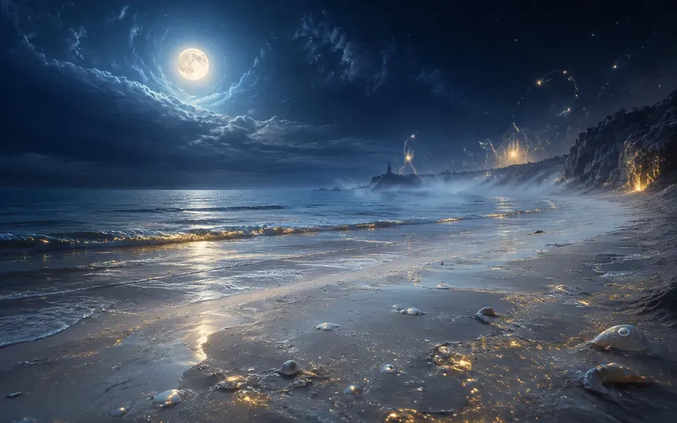 Illustration onirique : Rêver de plage