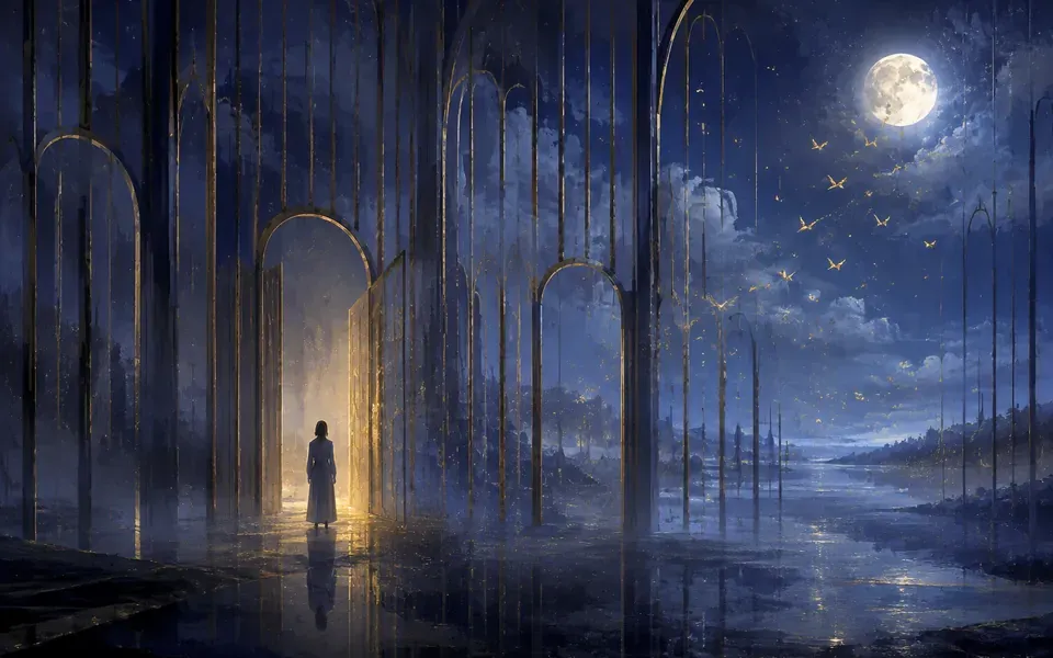 Illustration onirique : Rêver de prison