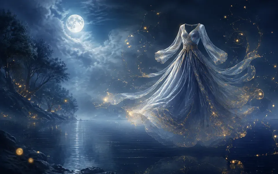 Illustration onirique : Rêver de robe