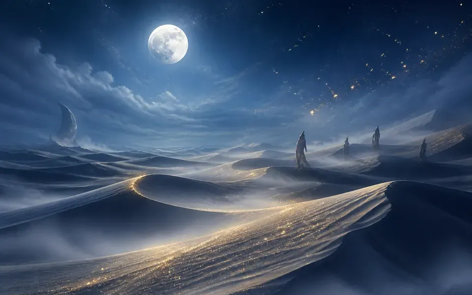 Illustration onirique : Rêver de sable