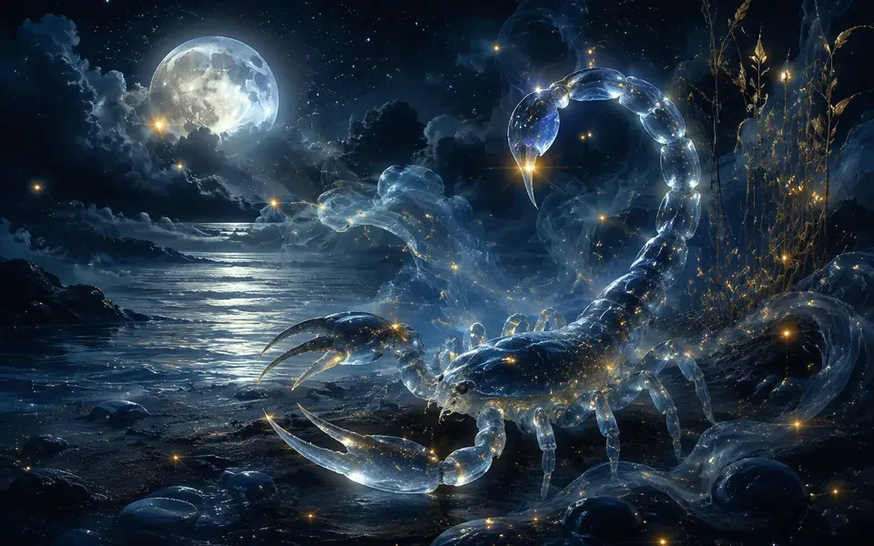Illustration onirique : Rêver de scorpion
