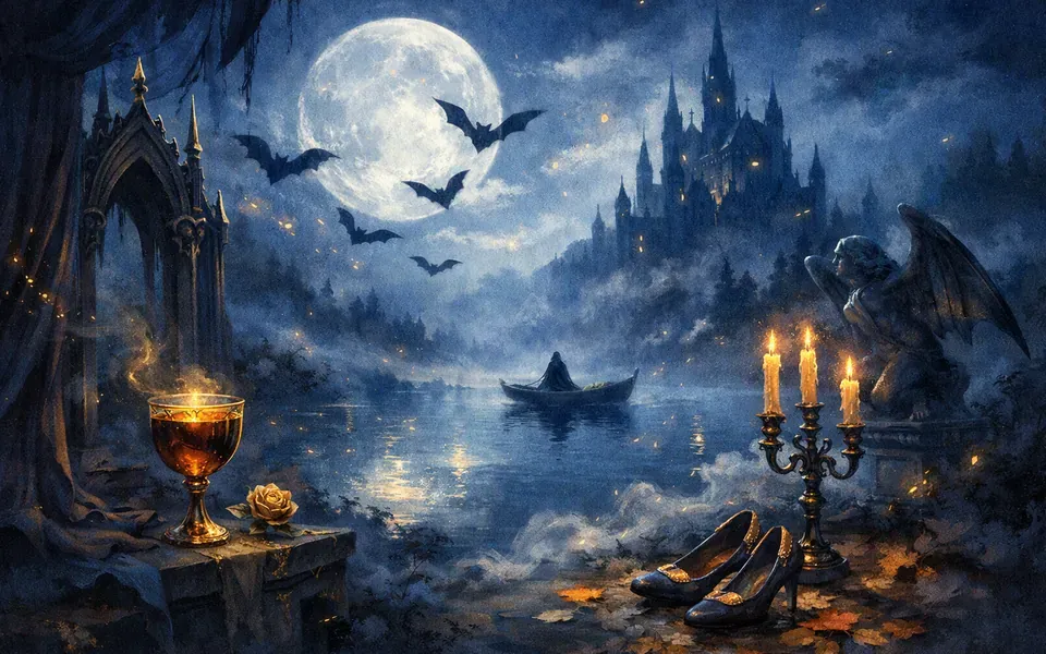 Illustration onirique : Rêver de vampire