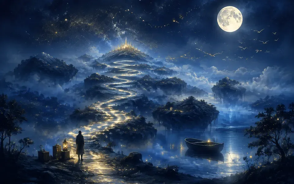 Illustration onirique : Rêver de voyage